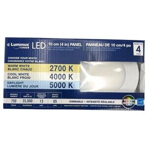 Luminus 4 Dimmable LED Panel Ceiling Lights 13W Variable White Easy Install